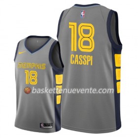 Maillot Basket Memphis Grizzlies Omri Casspi 18 2018-19 Nike City Edition Gris Swingman - Homme